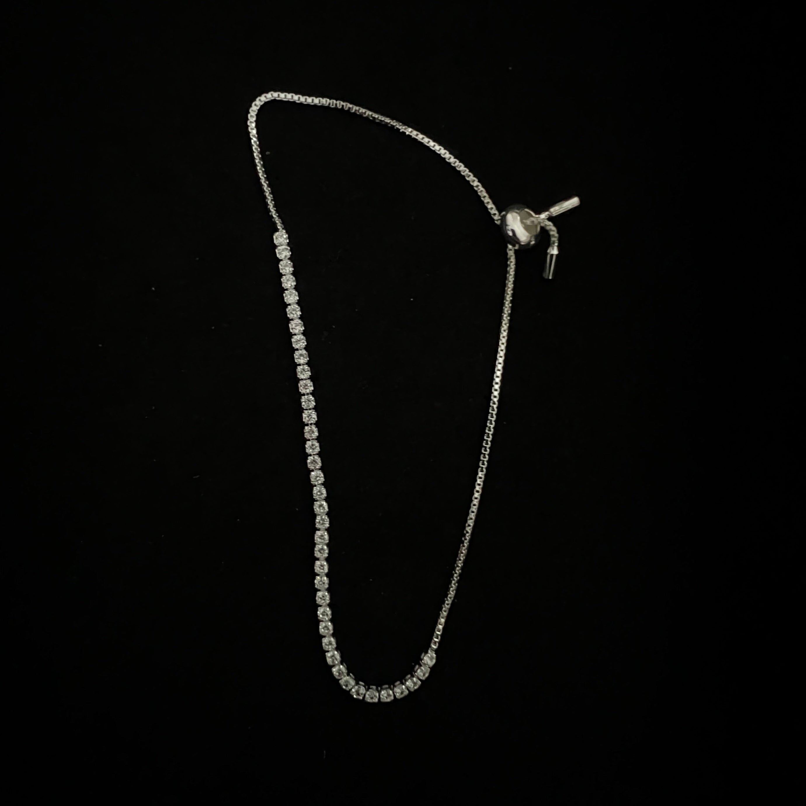 The Females Tennis Bracelet + Necklace Set