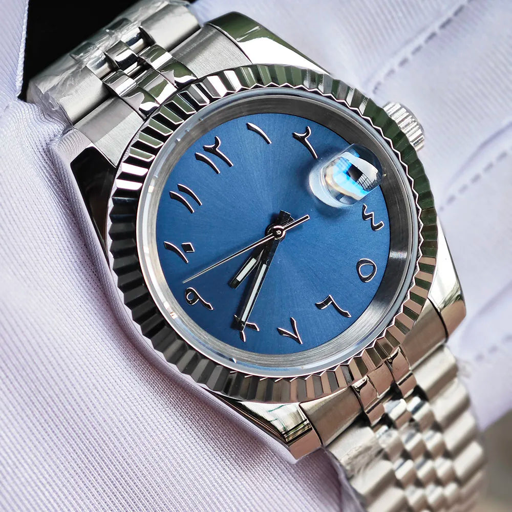 36mm 39mm Arabic NH dial 3dark blue dial automatic mechanical watch