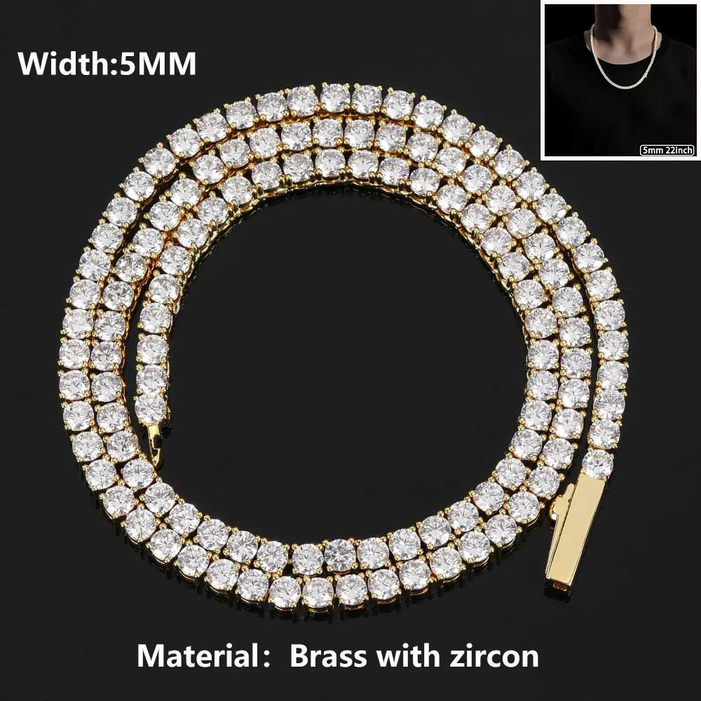 Tennis Chain / Bracelet 18k Gold Plated Necklace
