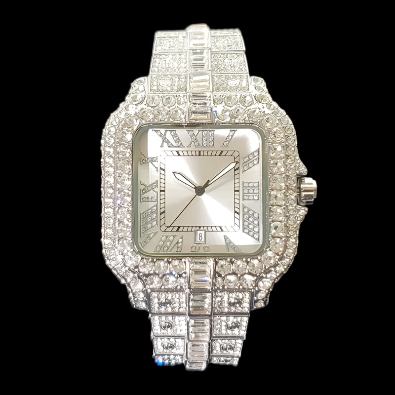 dark Blue / silver Dial zirconia watch 40 to 44 mm